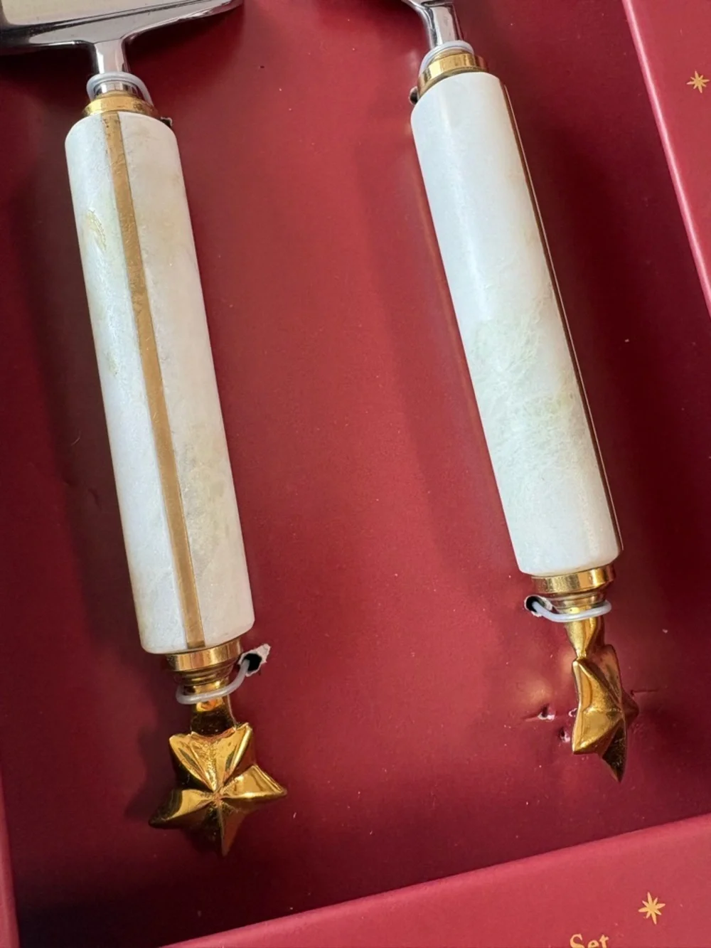 NWT Anthropologie New York City Ballet Marble Cake Serve Set
